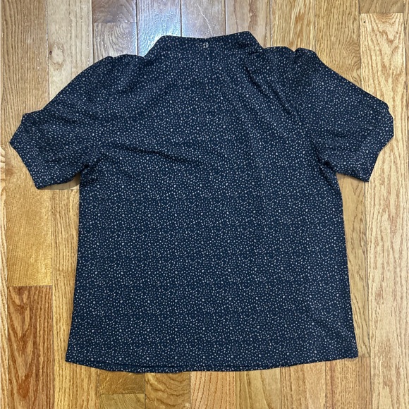 Adrianna Papell Black and Cream Blouse Elegant Top - Picture 4 of 16